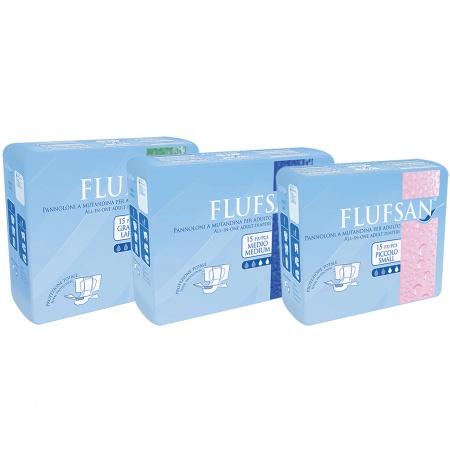 Flufsan Night Adult Nappies (pack of 15)